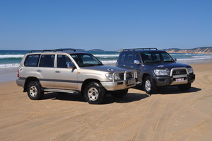 Rainbow Beach Adventure Centre 4WD Hire Pic 2 - Exclusive fleet Toyota 100 Series GXL Land Cruisers