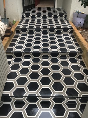 In & Out Tiling Projects Pty Ltd Pic 5 - Feature tile walkway by In Out Tiling