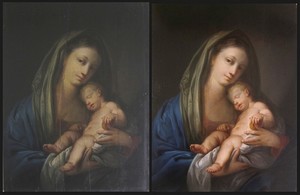 Kristel Smits Art Restoration Pic 3 - Full conservation of Madonna and Child panel painting