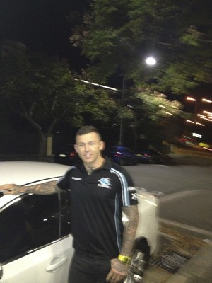 Towncars Sutherland Shire Pic 3 - Todd Carney outside Fox Pyrmont