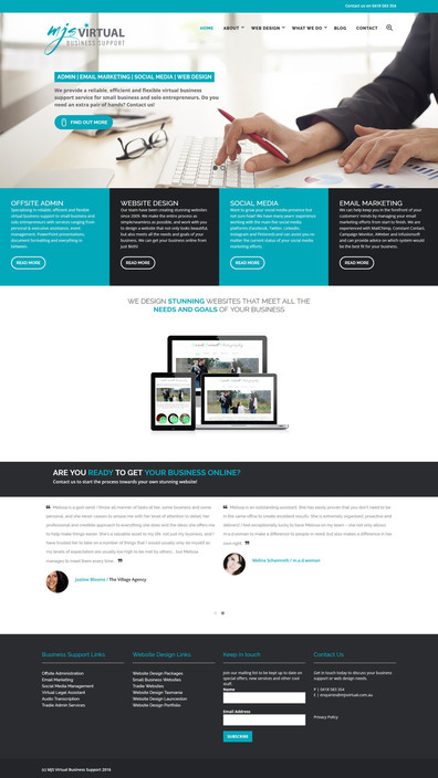 MJS Virtual Business Support Pic 1 - Website development project for MJS Virtual Business Support thats us