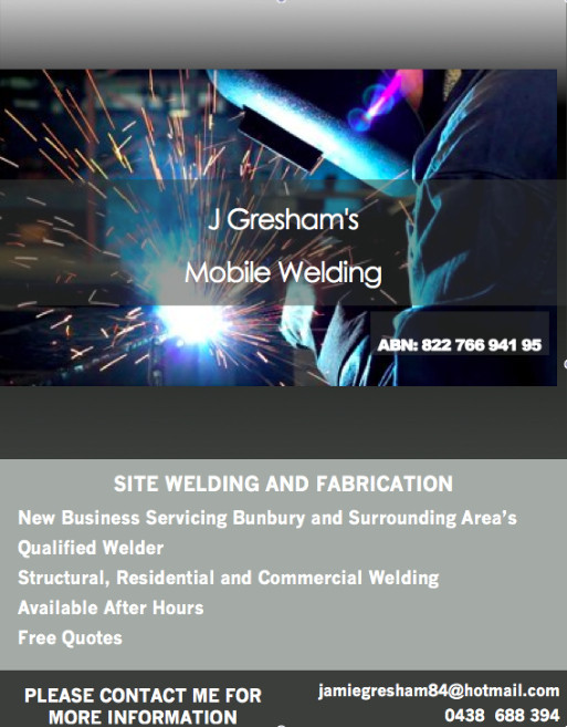 J Gresham's Mobile Welding Pic 1