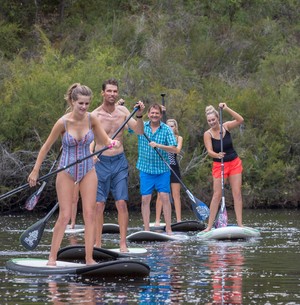 Margaret River Stand Up Paddle Pic 3 - Paddling on one of our Stand Up Paddle Tours