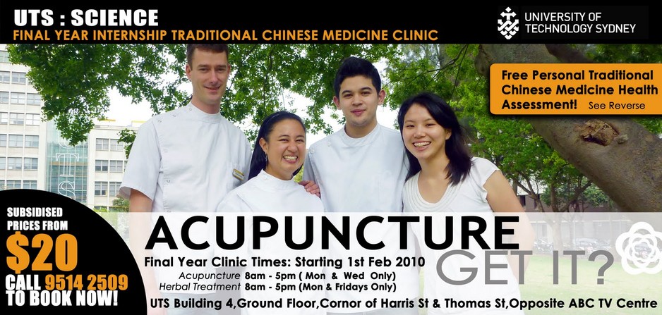 Subsidised Acupuncture @ UTS Pic 1