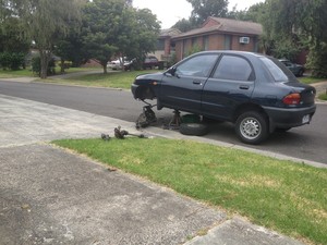 Betta Mobile Mechanics Pic 4 - Customer had dismantle clutch I had to finish job luckily it was in a quiet court in Frankston