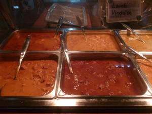 Santoor Indian Restaurant & Cafe Pic 3 - A selection of curries