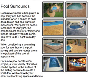 NQ Concrete Constructions Pty Ltd Pic 3 - Pools surrounds in Stamped pattern designs