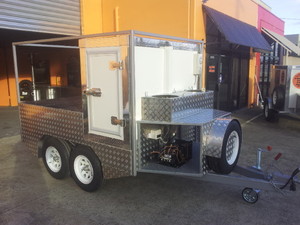 Melbourne Coolrooms Pty Ltd Pic 2 - Pizza Oven Trailer With Refrigerated Compartment