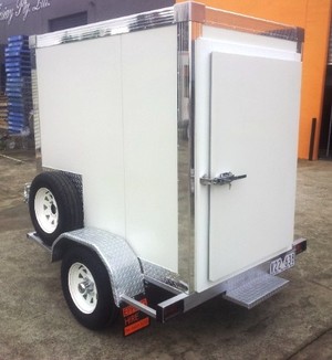 Melbourne Coolrooms Pty Ltd Pic 4 - Small Walk In Mobile Coolroom Units Low Enough To Fit Into Your Garage