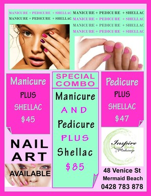 Inspire Skin Body & Makeup Pic 5 - MANIPEDISHELLAC FOR A LIMITED TIME