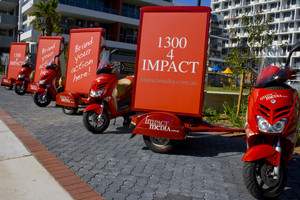 Impact Media Australia Pic 3 - scooterlites high impact scooter advertising