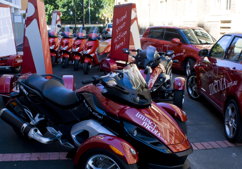 Impact Media Australia Pic 1 - some of the impact media fleet