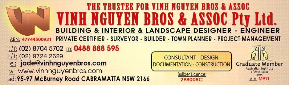 VINH NGUYEN BROS & ASSOC Pty Ltd. Pic 1