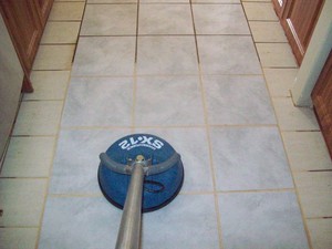 Grout Magic Pic 3 - Kitchen during clean