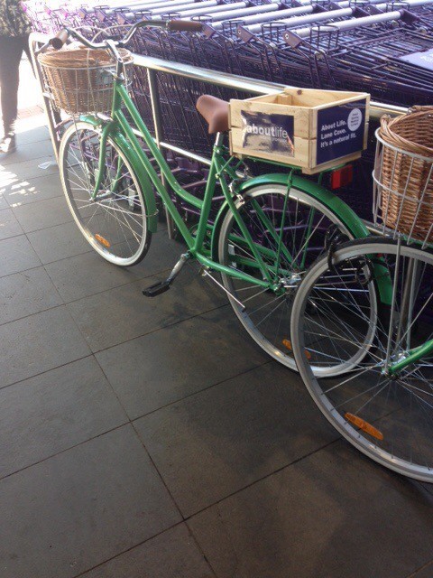 About life Pic 2 - Bicycles parked at the front of the large store