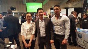 CCS Lending Pic 2 - Team photo at the Vow Broker conference March 2016 From left to right Julie Han Aaron Ly and David Khou