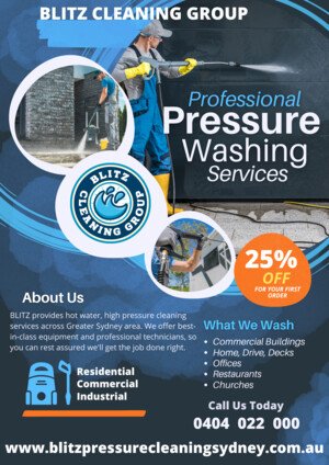 Blitz Pressure Cleaning Group Pic 3 - Blitz Pressure Cleaning Group