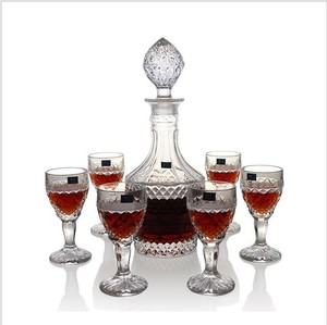 Home Bars Pic 3 - 7 Piece Crystal Decanter