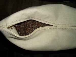 Debs Buckwheat Pillows Pic 4 - Buckwheat hull hemp covered standard size pillow