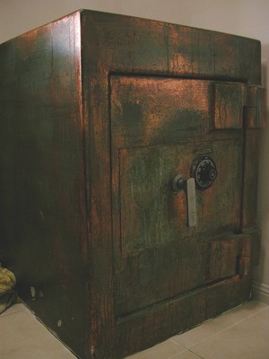 Rescued and Reloved Pic 3 - Verdigris Copper finish to Safe