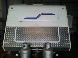 Lake Macquarie Caravan Repairs Pic 5 - Upgrade to a new checkerplate front