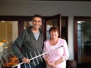 iWire Antennas Pic 2 - David Levine Iwire Antennas with a happy customer