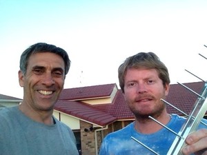 iWire Antennas Pic 3 - David Levine Iwire Antennas with another happy customer