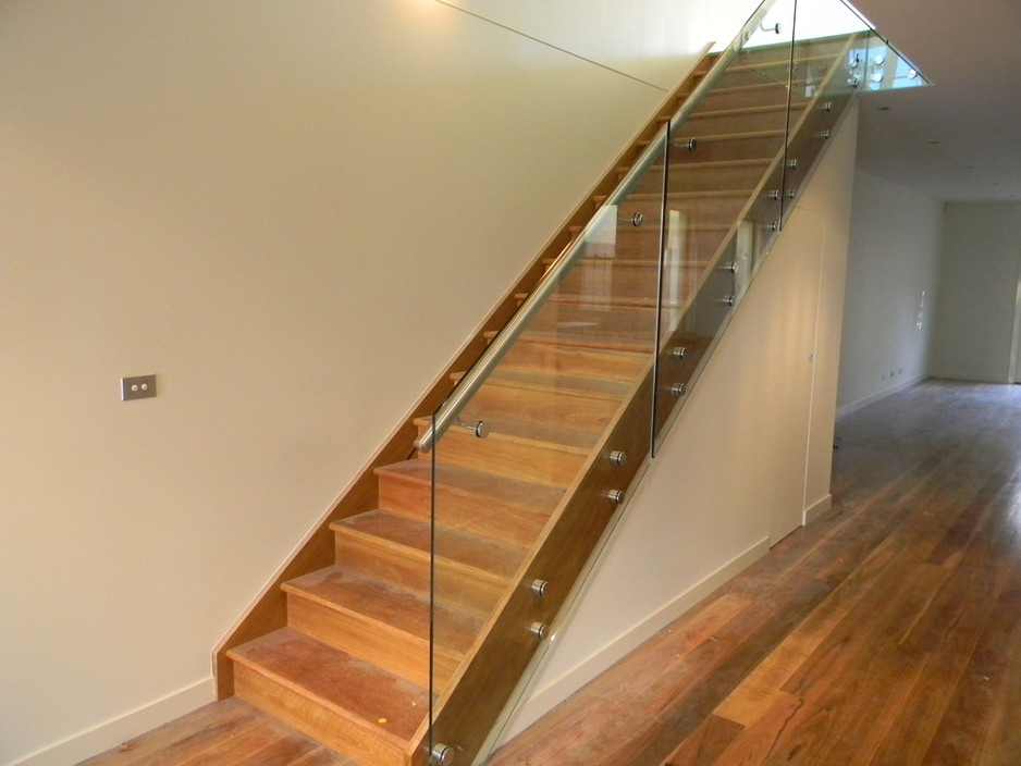 SS Balustrading Pic 1 - Frameless Staircase Balustrade