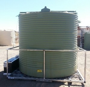 Allround Plumbing Services Pty Ltd Pic 3 - 9000L waste tank with submersible pump on the side