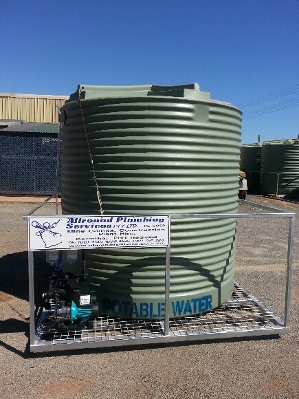 Allround Plumbing Services Pty Ltd Pic 1 - Water tank on skid with pump and filters