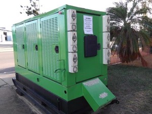 Wearing's Engines Pic 3 - 100 KVA Silenced Genset 6BT Cummins Powered Fully enclosed Serviced ready for the wet season