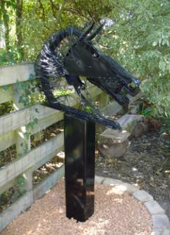 Allan's Workshop Pic 1 - unique garden sculptures