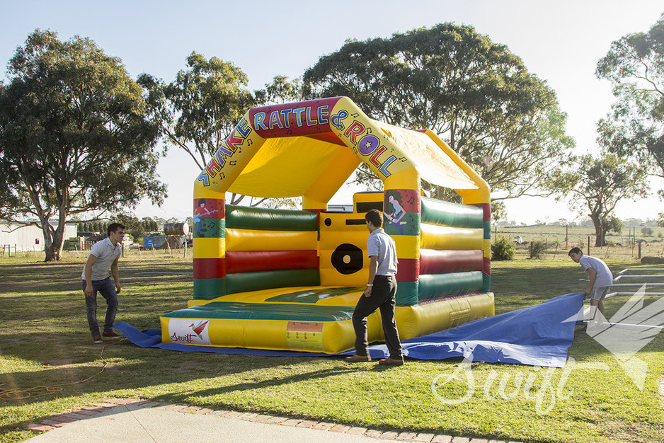 Swift Entertainment Pic 1 - Colourful Open Jumping Castle