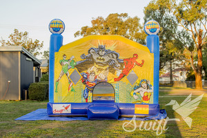 Swift Entertainment Pic 2 - Superheroes Enclosed Jumping Castle