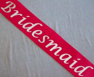 Personalised Sashes Pic 5