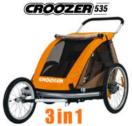 www.gear4baby.com.au Pic 2 - croozer 3in1 jogger stroller bike trailer