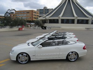 Merc Convertible Wedding Cars Pic 4