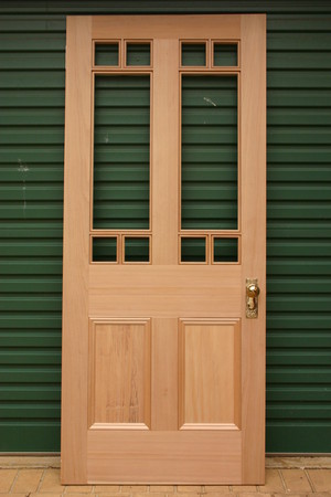 Mark Farrar Custom Joinery Pic 3 - Kauri Pine Gallery door