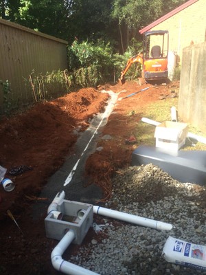 ADEPT Plumbing and Gas Pic 3 - Beechmont seepage trenches replaced