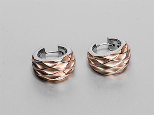 Jive Art & Design Pic 5 - Silver and Rose Gold Huggies