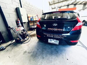 Williamstown Bodyworks Pic 3 - one of our sister shops replacement cars in for a refresh wash wax and clean one of many services we offer