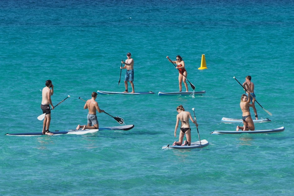 Meelup Beach Hire Pic 1 - Stand up paddle lessons at Meelup Beach Dunsborough