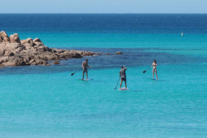 Meelup Beach Hire Pic 2 - The protected waters of Meelup is the perfect place to learn how to Paddle Board