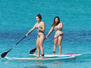 Meelup Beach Hire Pic 3 - Synchronized Stand Up Paddle Boarding Dunsborough