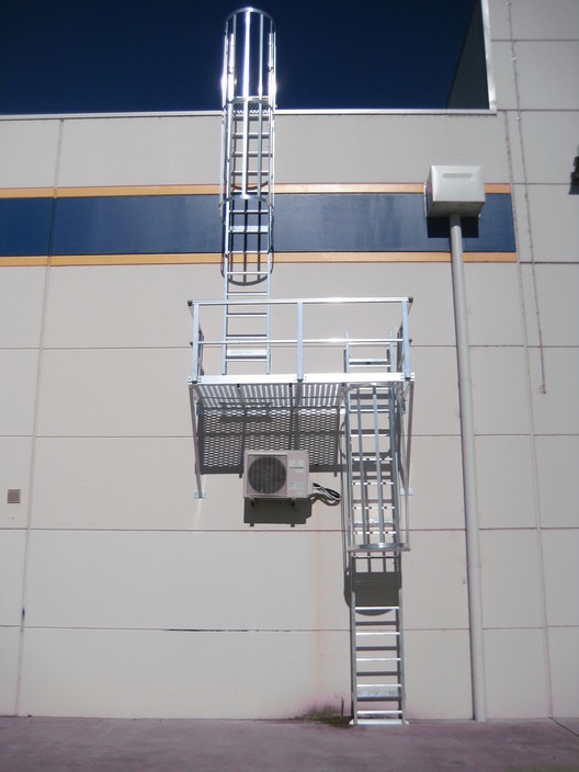 Anchor Safe Systems Pty Ltd Pic 1 - Vertical Caged Ladder with Change of Direction Platform