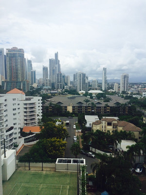 Surfers Paradise Marriott Resort & Spa Pic 4 - View south from 9th floor of Marriott