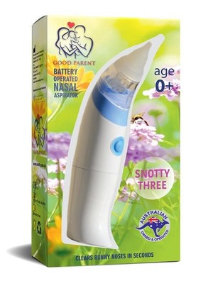 Handy Items Pic 2 - Nasal aspirator SNOTTY 3 battery operated nose suction snot sucker