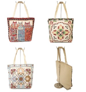 Handy Items Pic 4 - Bag Large Canvas Tapestry Tote