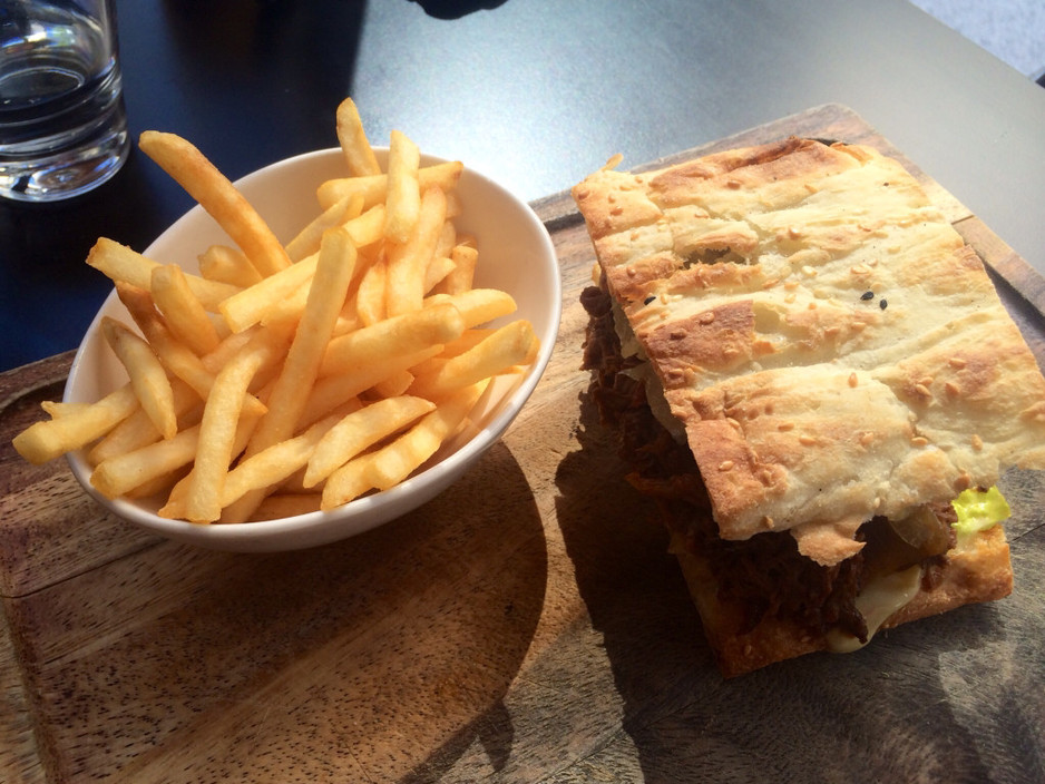 The Cuban  Bar & Lounge Dining Pic 1 - Shredded beef and onion on Turkish with fries 15