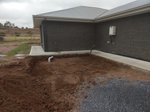 That Digga Guy Pic 2 - Drive way prep and tank pad ready for concrete